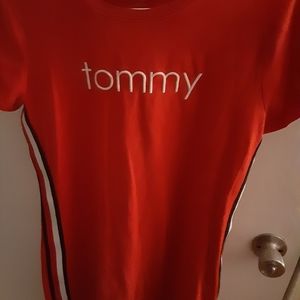 Red Tommy Hilfiger tshirt dress